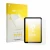 Front side of a product packaging with the brand logo upscreen. Next to it is the device Apple iPad Mini 6 2021 shown with the