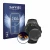 Front side of a product packaging with the brand logo Savvies. Next to it is the device Suunto Core All Black shown with the c