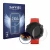 Front side of a product packaging with the brand logo Savvies. Next to it is the device Garmin Forerunner 45 shown with the co