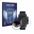 Front side of a product packaging with the brand logo Savvies. Next to it is the device Honor Watch Magic 2 (46 mm) shown with