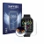 Front side of a product packaging with the brand logo Savvies. Next to it is the device Motast P32 shown with the correspondin