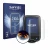 Front side of a product packaging with the brand logo Savvies. Next to it is the device Freestyle Libre 3 shown with the corre