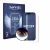 Front side of a product packaging with the brand logo Savvies. Next to it is the device Apple iPhone 15 shown with the corresp