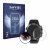 Front side of a product packaging with the brand logo Savvies. Next to it is the device LIGE BW1846A 1.39" shown with the corr