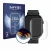 Front side of a product packaging with the brand logo Savvies. Next to it is the device Yuede Smartwatch 2" shown with the cor