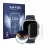Front side of a product packaging with the brand logo Savvies. Next to it is the device Apple Watch Hermès Ultra 2 shown with 