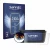 Front side of a product packaging with the brand logo Savvies. Next to it is the device Bosch Purion 400 shown with the corres