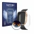 Front side of a product packaging with the brand logo Savvies. Next to it is the device Powerwill Smartwatch 1.91" shown with 