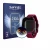 Front side of a product packaging with the brand logo Savvies. Next to it is the device Reflex Active Berry AMOLED 1.85" shown