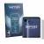 Front side of a product packaging with the brand logo Savvies. Next to it is the device Motorola Razr 70 Plus (Back display) s