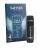Front side of a product packaging with the brand logo Savvies. Next to it is the device Knauermann EASY 3 shown with the corre