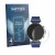 Front side of a product packaging with the brand logo Savvies. Next to it is the device Imiki Holo Ultra shown with the corres