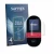 Front side of a product packaging with the brand logo Savvies. Next to it is the device Beurer EM 59 shown with the correspond