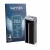 Front side of a product packaging with the brand logo Savvies. Next to it is the device Anker Prime A110A 300W shown with the 