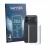 Front side of a product packaging with the brand logo Savvies. Next to it is the device Nothing Phone (4b) (Back) shown with t