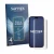 Front side of a product packaging with the brand logo Savvies. Next to it is the device Apple iPhone 18 Pro shown with the cor