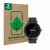 Front side of a product packaging with the brand logo ScreenLeaf. Next to it is the device Watches (Circular, ø: 22 mm) shown 