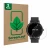 Front side of a product packaging with the brand logo ScreenLeaf. Next to it is the device Watches (Circular, ø: 26 mm) shown 