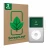 Front side of a product packaging with the brand logo ScreenLeaf. Next to it is the device Apple iPod classic 160 GB (7th Gen.