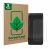 Front side of a product packaging with the brand logo ScreenLeaf. Next to it is the device Garmin vivoactive HR shown with the