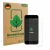 Front side of a product packaging with the brand logo ScreenLeaf. Next to it is the device Apple iPhone SE 2 2020 shown with t