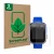 Front side of a product packaging with the brand logo ScreenLeaf. Next to it is the device Vtech Kidizoom Smart Watch DX2 show