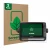 Front side of a product packaging with the brand logo ScreenLeaf. Next to it is the device Garmin ECHOMAP UHD 92sv shown with 