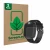Front side of a product packaging with the brand logo ScreenLeaf. Next to it is the device Pthtechus G-612 shown with the corr