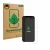 Front side of a product packaging with the brand logo ScreenLeaf. Next to it is the device Apple iPhone 12 Pro shown with the 