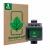 Front side of a product packaging with the brand logo ScreenLeaf. Next to it is the device Uwatec Galileo G2 shown with the co