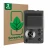 Front side of a product packaging with the brand logo ScreenLeaf. Next to it is the device Surfans F20 shown with the correspo