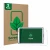 Front side of a product packaging with the brand logo ScreenLeaf. Next to it is the device Zebra ET45 10.1" shown with the cor