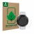 Front side of a product packaging with the brand logo ScreenLeaf. Next to it is the device Garmin Forerunner 265 (46 mm) shown
