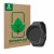 Front side of a product packaging with the brand logo ScreenLeaf. Next to it is the device Suunto 9 Peak Pro shown with the co
