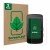 Front side of a product packaging with the brand logo ScreenLeaf. Next to it is the device Bryton Rider 750 SE shown with the 