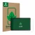 Front side of a product packaging with the brand logo ScreenLeaf. Next to it is the device Amazon Fire Max 11 shown with the c