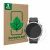 Front side of a product packaging with the brand logo ScreenLeaf. Next to it is the device Garmin Fenix 7S Pro Solar (42 mm) s