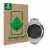 Front side of a product packaging with the brand logo ScreenLeaf. Next to it is the device Garmin Instinct 2S Solar (40 mm) sh