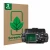 Front side of a product packaging with the brand logo ScreenLeaf. Next to it is the device Yaesu FTM-500DR shown with the corr