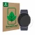 Front side of a product packaging with the brand logo ScreenLeaf. Next to it is the device Samsung Galaxy Watch 6 (44 mm) show