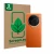 Front side of a product packaging with the brand logo ScreenLeaf. Next to it is the device Vivo X100 Pro (ONLY Camera Lens) sh