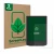 Front side of a product packaging with the brand logo ScreenLeaf. Next to it is the device Vivlio Light HD shown with the corr