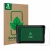 Front side of a product packaging with the brand logo ScreenLeaf. Next to it is the device Carpuride W702 7" shown with the co