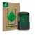 Front side of a product packaging with the brand logo ScreenLeaf. Next to it is the device Wahoo Elemnt Roam V2 GPS shown with