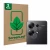 Front side of a product packaging with the brand logo ScreenLeaf. Next to it is the device Xiaomi Redmi Note 13 Pro 4G (ONLY C