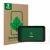Front side of a product packaging with the brand logo ScreenLeaf. Next to it is the device Chigee AIO-5 Play shown with the co