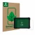 Front side of a product packaging with the brand logo ScreenLeaf. Next to it is the device Topicon MDT865 shown with the corre