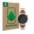Front side of a product packaging with the brand logo ScreenLeaf. Next to it is the device Huawei Watch GT 5 (41 mm) shown wit