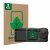 Front side of a product packaging with the brand logo ScreenLeaf. Next to it is the device DJI Osmo Action 5 Pro shown with th