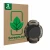 Front side of a product packaging with the brand logo ScreenLeaf. Next to it is the device Garmin Instinct 2X Solar Tactical E